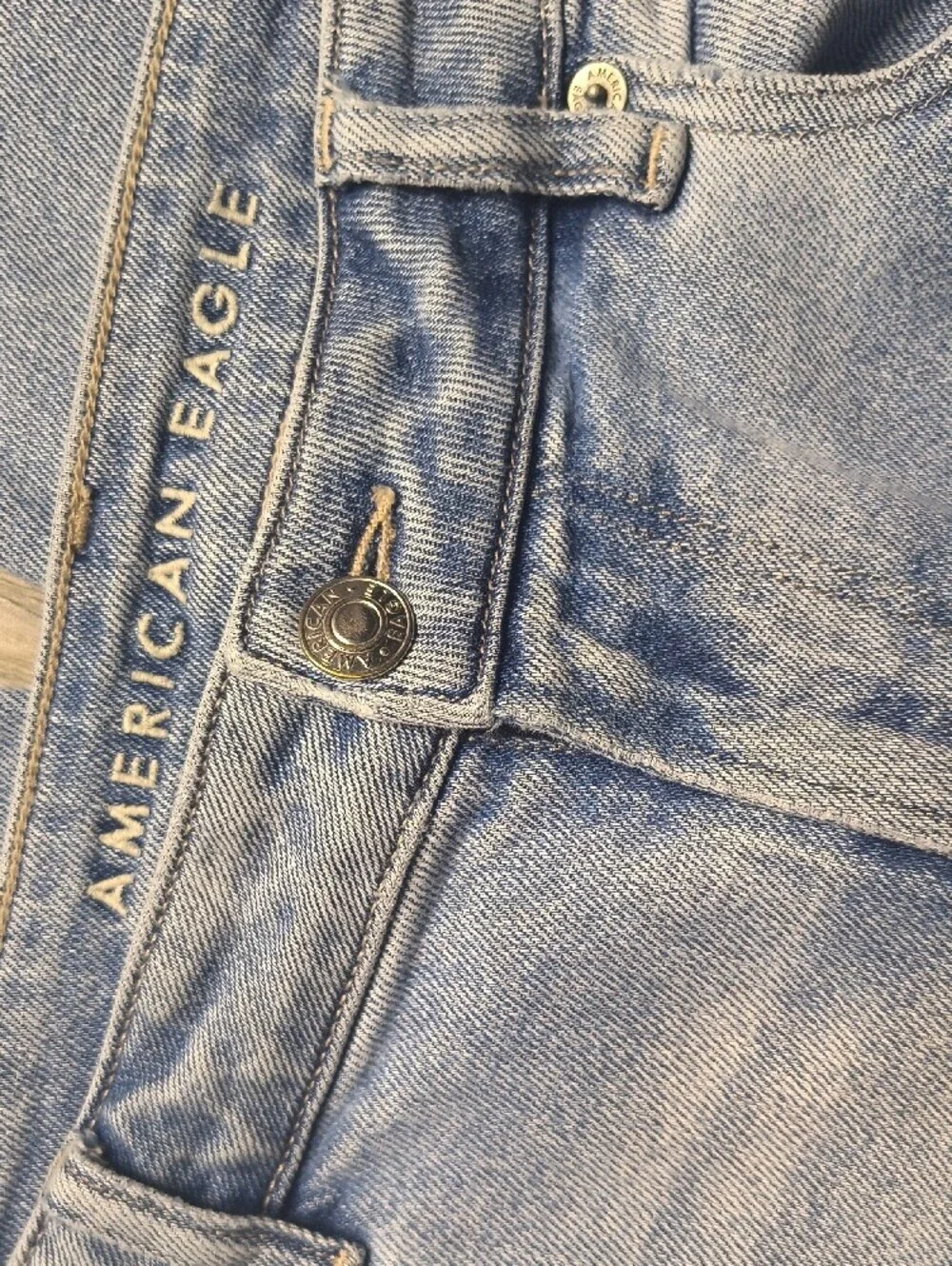 Stretch Mom Straight w/27.5 Inseam American Eagle Women's Size 14 Jeans 962